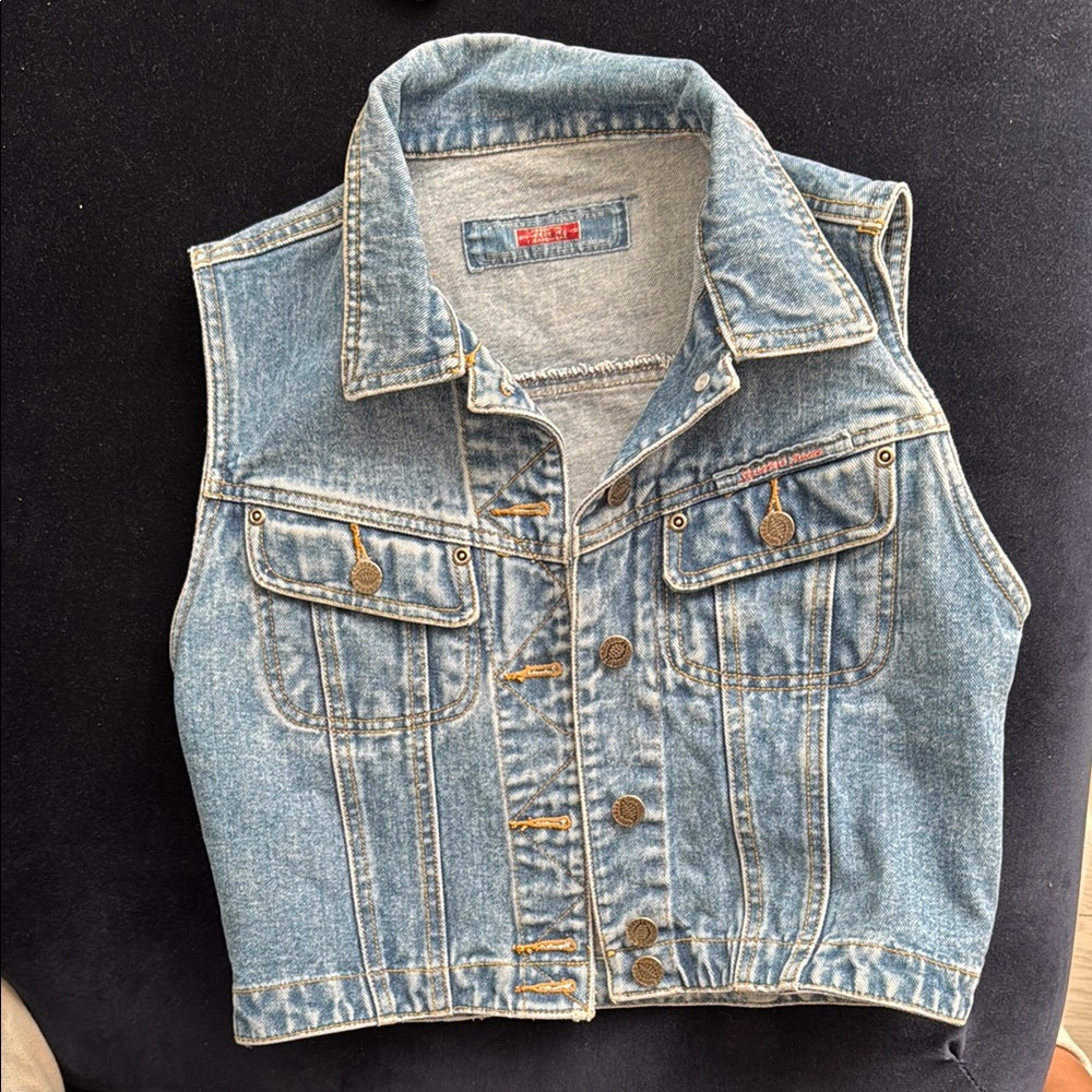 Light Blue Denim Vest